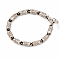Solid Silver Men’s Chain Link Bracelet