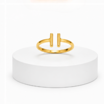 Gold T-Wire Ring
