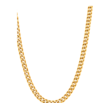 Silver-Toned Cuban Link Chain Necklace