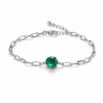Green Emerald Stone Bracelet