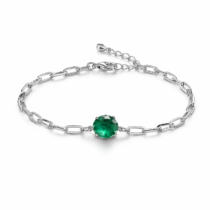 Green Emerald Stone Bracelet