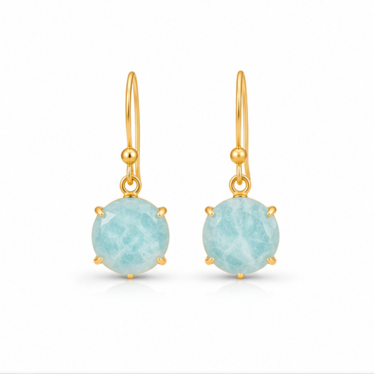 Celeste Blue Gem Earrings