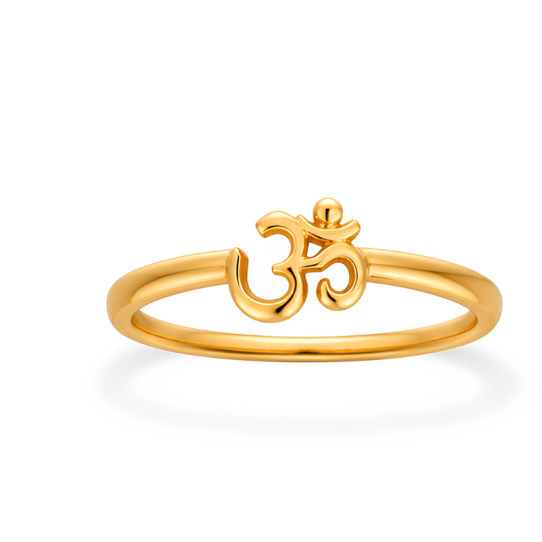 Om Letter ring