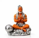 Silver Coated Hanuman ji