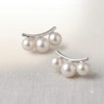 Pearl Earrings In Silver