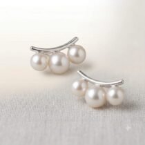 Pearl Earrings In Silver