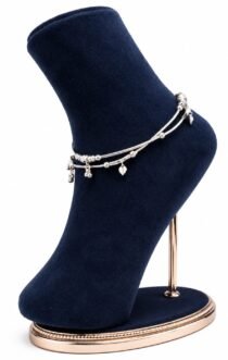 Silver Leaf Anklet
