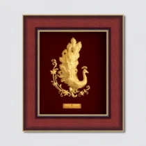 Royal Peacock 24 KT Gold Sheet Frame