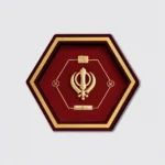 Khanda Sahib Divine Gold Artwork Frame