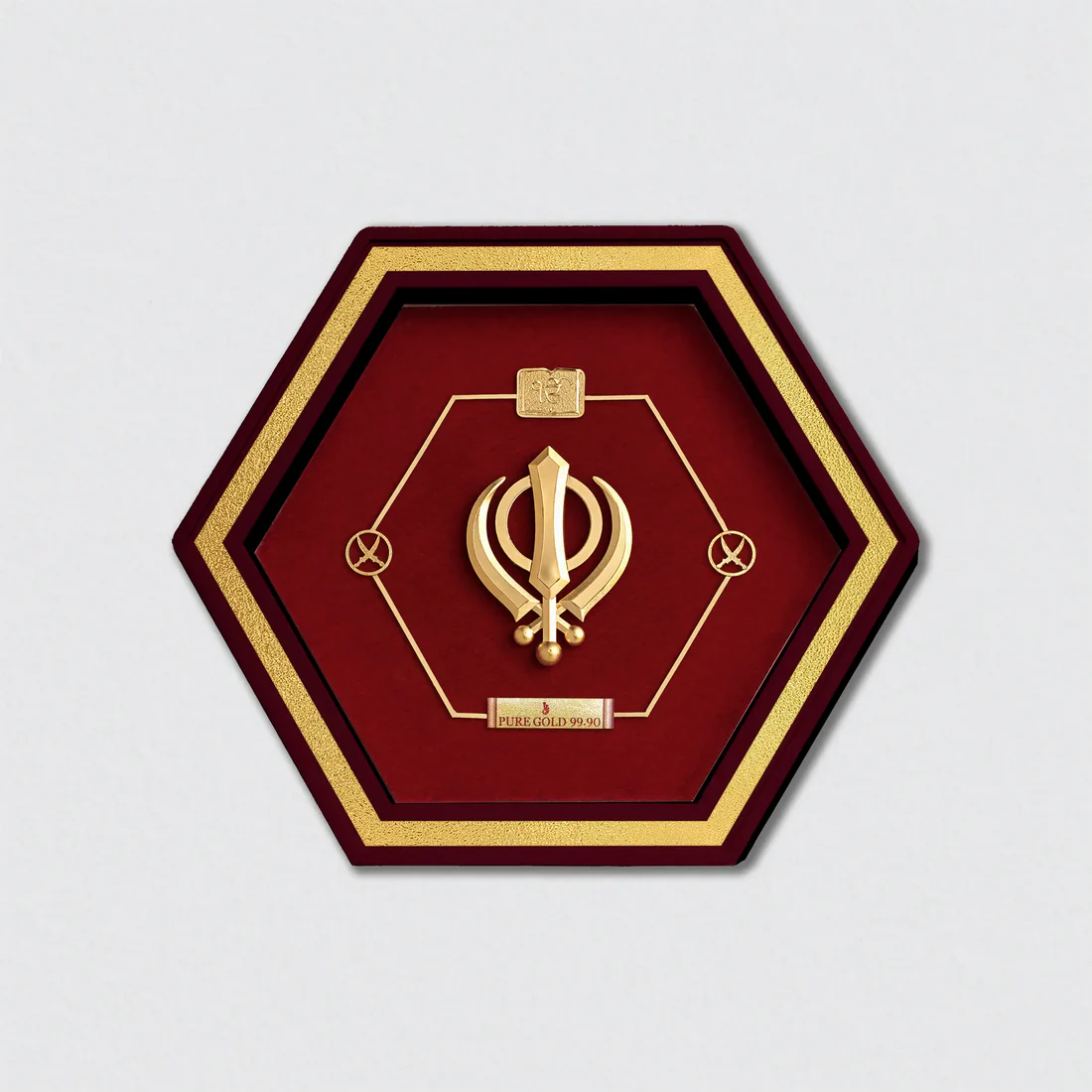 Khanda Sahib Divine Gold Artwork Frame