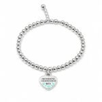 925 Sterling Silver Everyday Heart Braclet